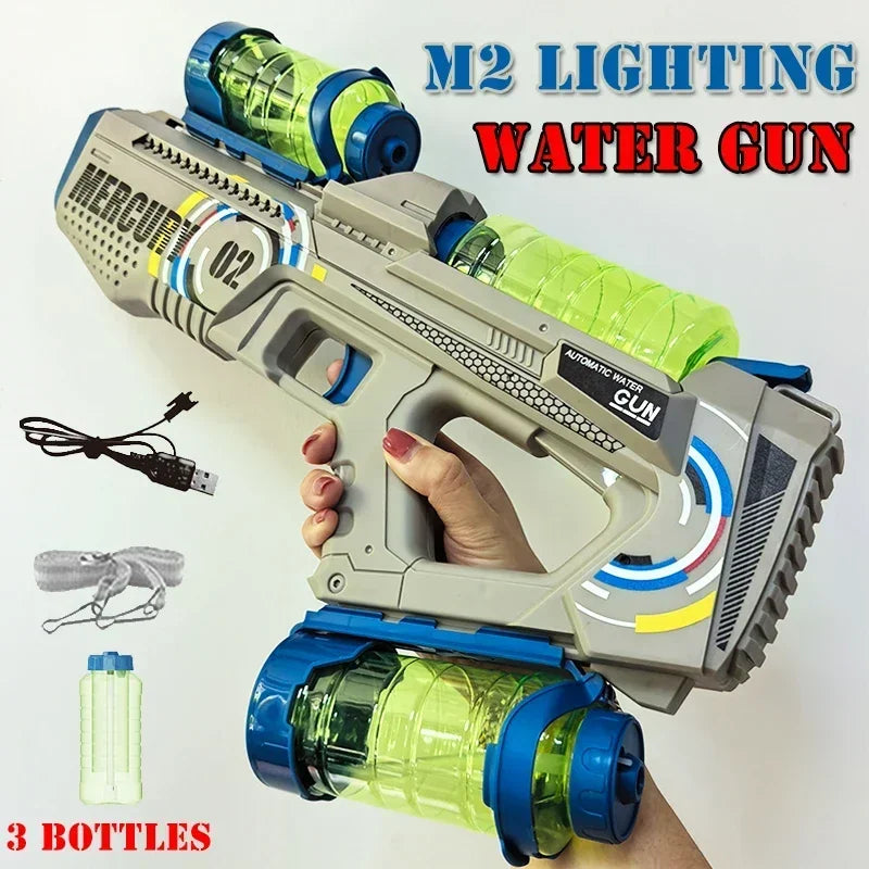 M2 Lighting – Pistolet à Eau Automatique Haute Capacité avec Sons et Lumières