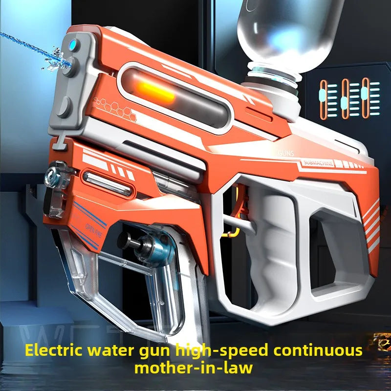 Pistolet à Eau Électrique – Pulvérisation Haute Pression & Charge Rapide